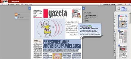 Elektroniczne wydanie gazety Wyborczej