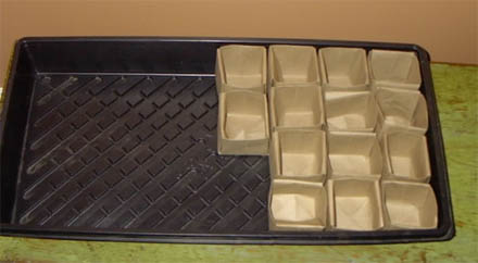 Ręcznie robione doniczki z papieru