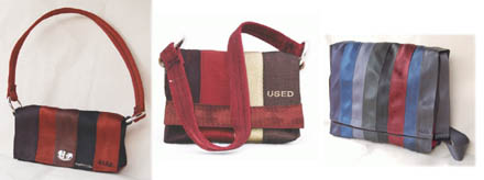 Torby ze zużytych pasów bezpieczeństwa