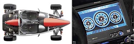 Samochód elektryczny Wrightspeed Samochód elektryczny Wrightspeed X1 i jego kokpit