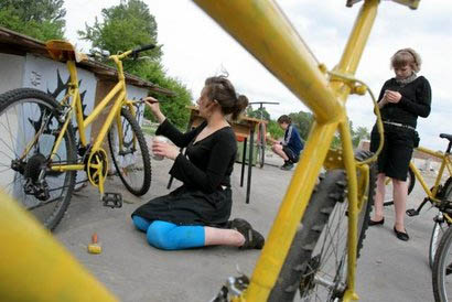 Żółty rower dla każdego w Warszawie